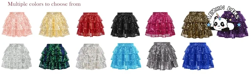 LEZONKIDS - New Fashion Tutu Skirt Sparkling Girls Casual Fashion Tutu Skirt for Girls